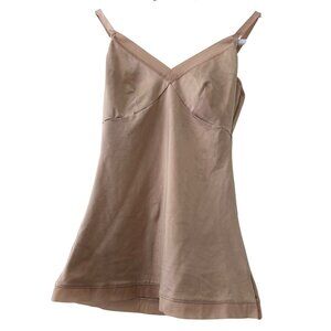 Spanx Simplicity Shapewear Tank Nude Beige Medium Adjustable Straps Nylon Blend